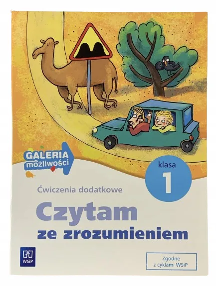 Okładka: sprawdziany CZYTANIE ze zrozumieniem klasa 1 WSIP