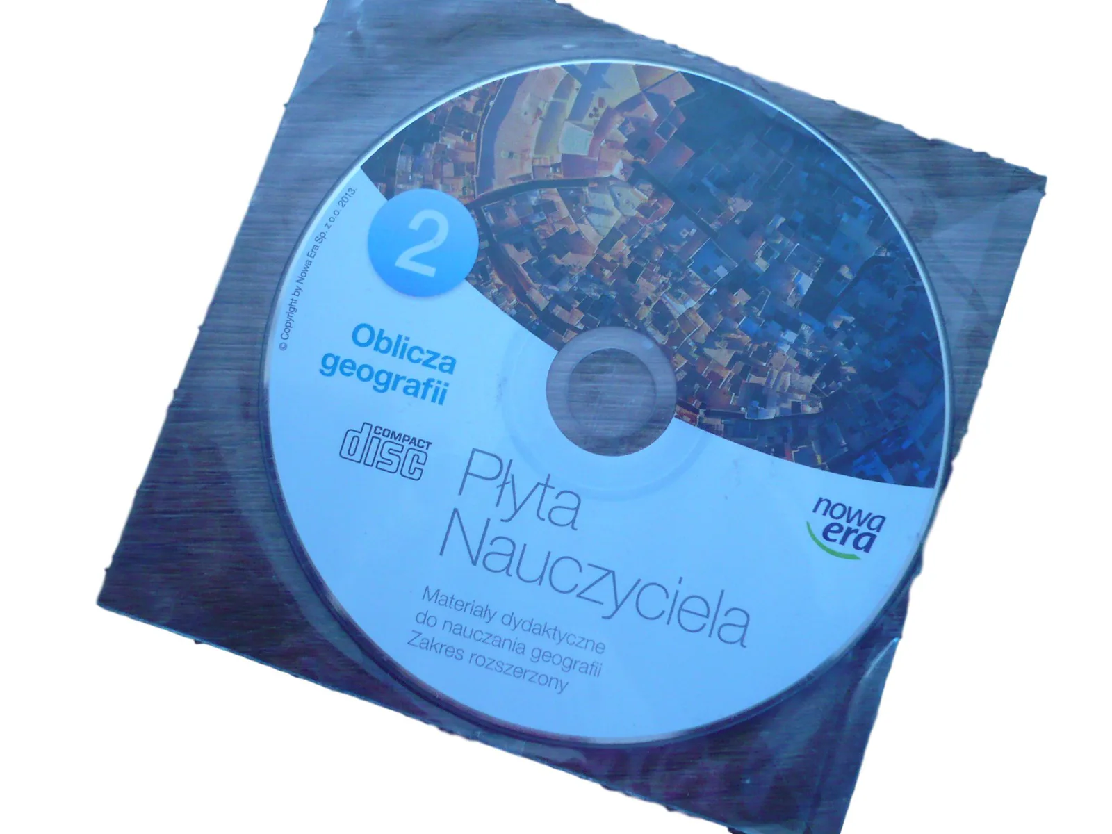 Okładka: Oblicza geografii KLASA 2 KSIĄZKA NAUCZYCIELA NA CD testy płyta NOWA ERA
