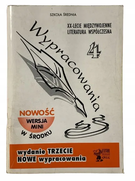 Okładka: WYPRACOWANIA 4 LICEUM JĘZYK POLSKI SZKOŁA ŚREDNIA
