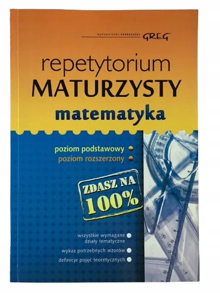 Okładka: MATEMATYKA Repetytorium Maturzysty GREG BDB