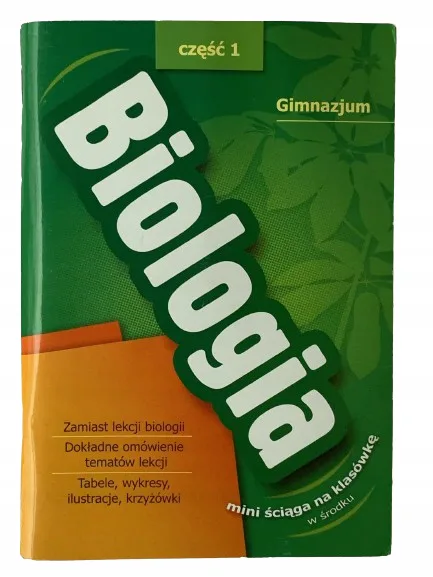 Okładka: BIOLOGIA KLASA 7 8 GIMNAZJUM ŚCIĄGA OPRACOWANIA