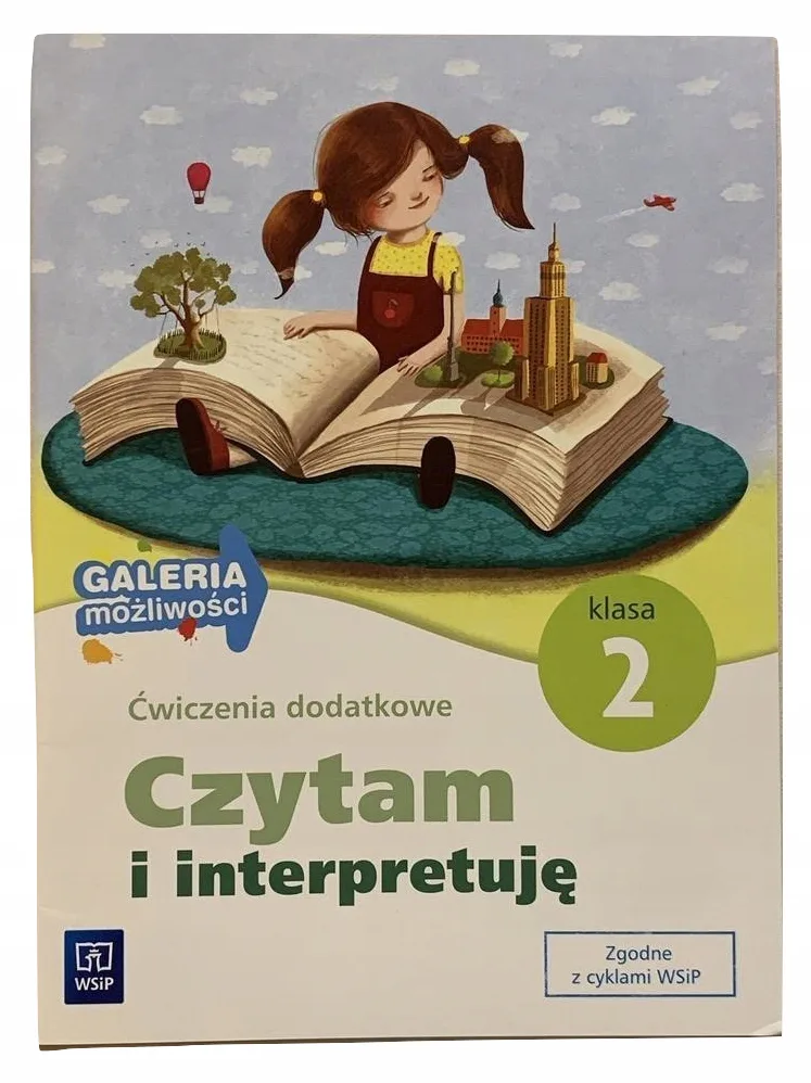 Okładka: CZYTANIE ze zrozumieniem ĆWICZENIA karty pracy klasa 2 WSIP