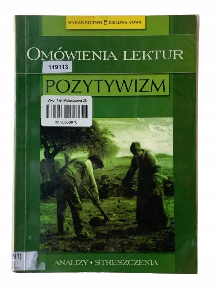 Okładka: OPRACOWANIA LEKTUR POZYTYWIZM liceum ściąga bryk