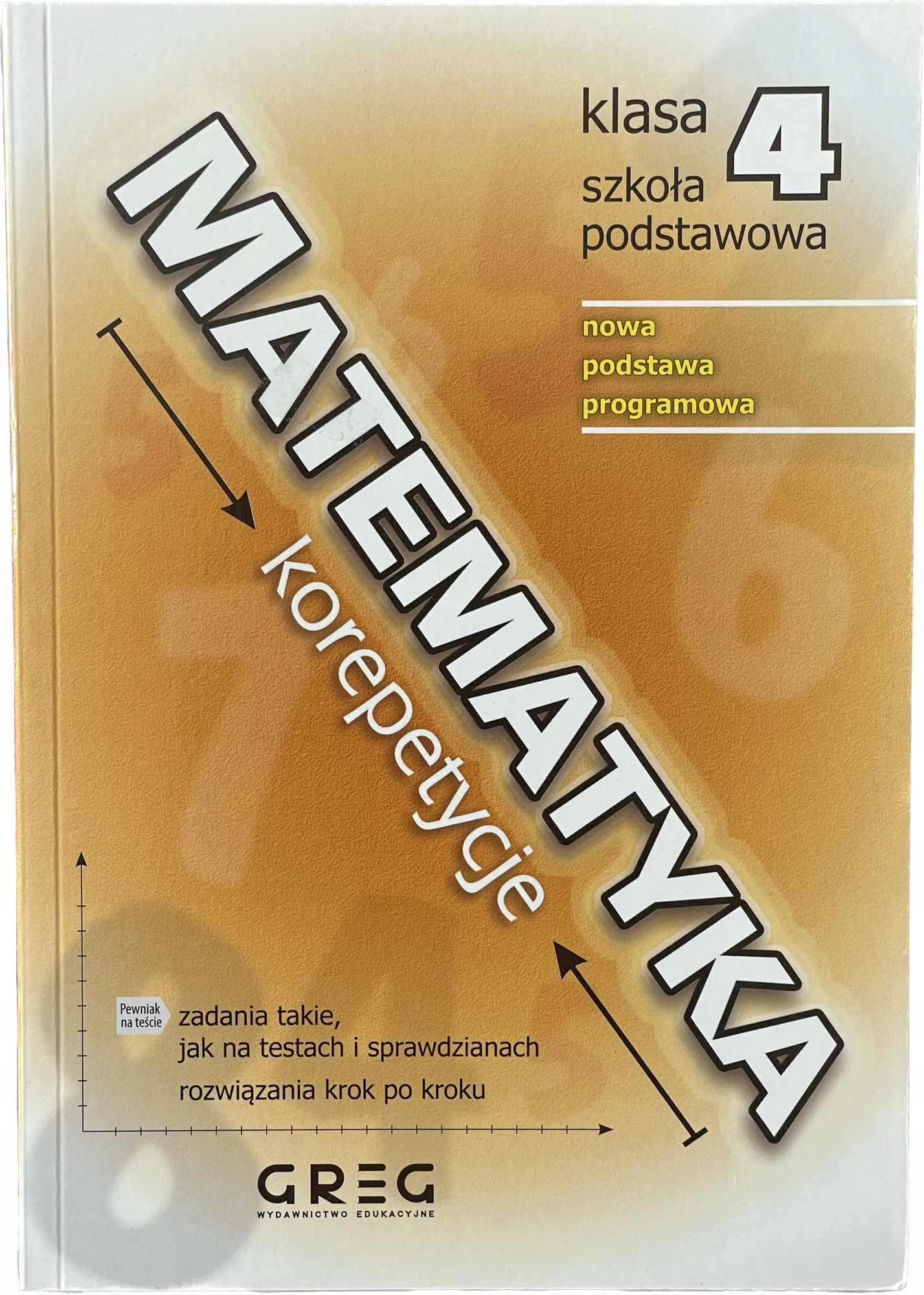 Okładka: MATEMATYKA korepetycje pomoce ściąga matematyczna KLASA 4 GREG