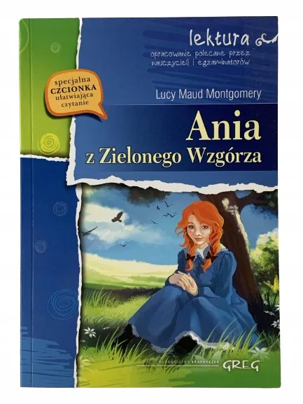 Okładka: ANIA Z ZIELONEGO WZGÓRZA lektura z opracowaniem