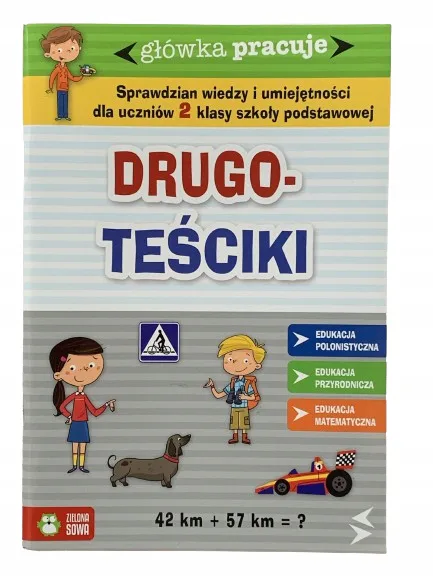 Okładka: klasa 2 TEST sprawdzian egzamin KOMPETENCJI drugoklasisty na koniec roku