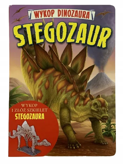 Okładka: Model Dinozaur STEGOZAUR szkielet wyklejanka A 4