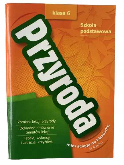 Okładka: PRZYRODA ŚCIĄGA biologia SZKOŁA PODSTAWOWA kl 6