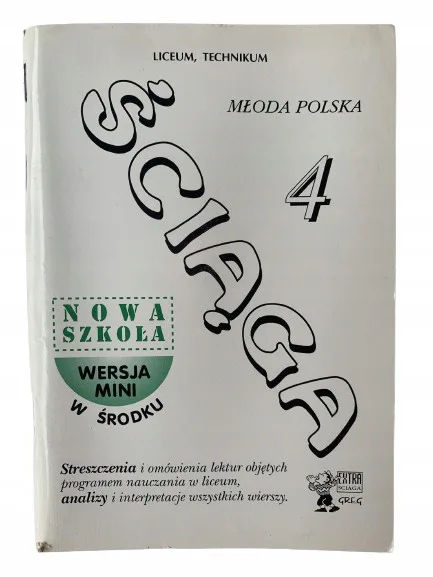 Okładka: MŁODA POLSKA liceum ŚCIĄGA OPRACOWANIA BRYK