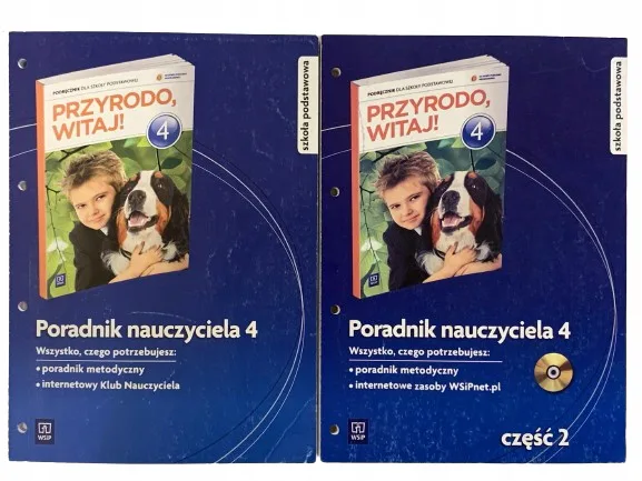 Okładka: przyroda KLASA 4 WSIP książka nauczyciela 2szt