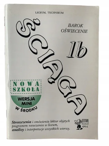 Okładka: BAROK OŚWIECENIE 1 B liceum ŚCIĄGA OPRACOWANIA omówienia bryk