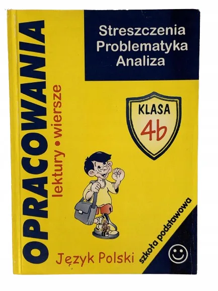 Okładka: OPRACOWANIA LEKTUR streszczenia ściąga klasa 4 b