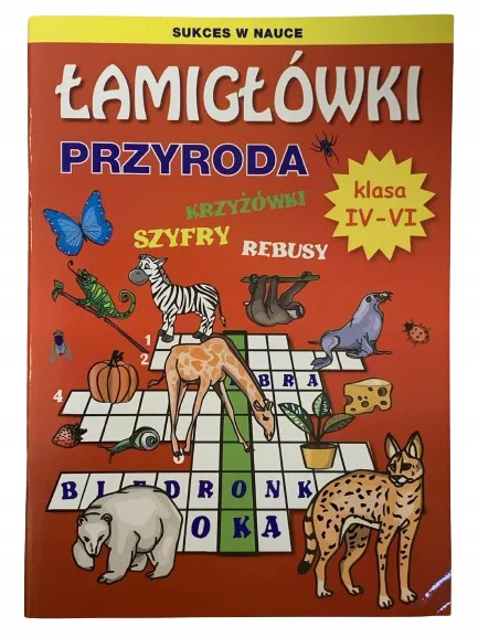 Okładka: PRZYRODA klasa 4 5 6 zadania na SPRAWDZIANY testy