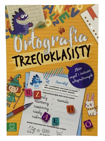 Okładka: Sprawdziany karty pracy z ortografii klasa 3 ortografia trzecioklasisty