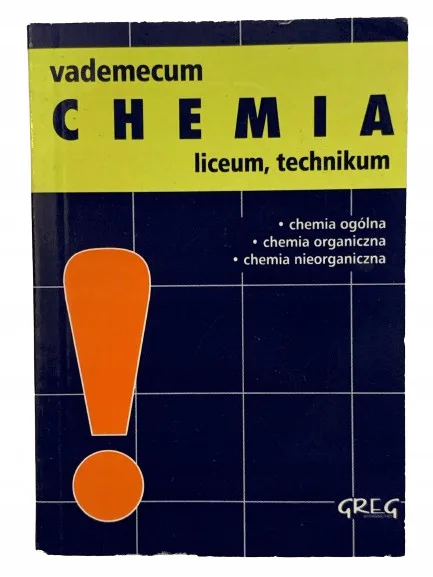 Okładka: liceum MATURA chemia MINI ściąga vademecum LO
