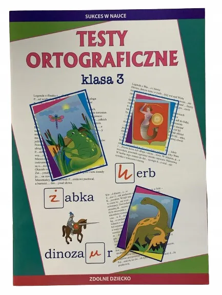 Okładka: Ortografia klasa 3 ćwiczenia testy ortograficzne