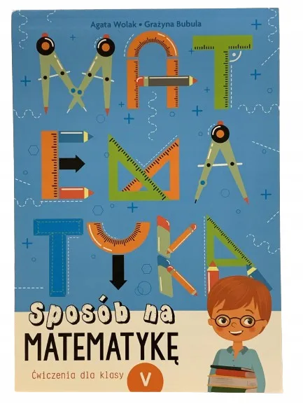 Okładka: MATEMATYKA klasa 5 karty pracy na SPRAWDZIANY A4