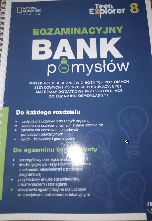Okładka: TEEN EXPLORER KL.8 BANK POMYSŁÓW dla nauczyciela