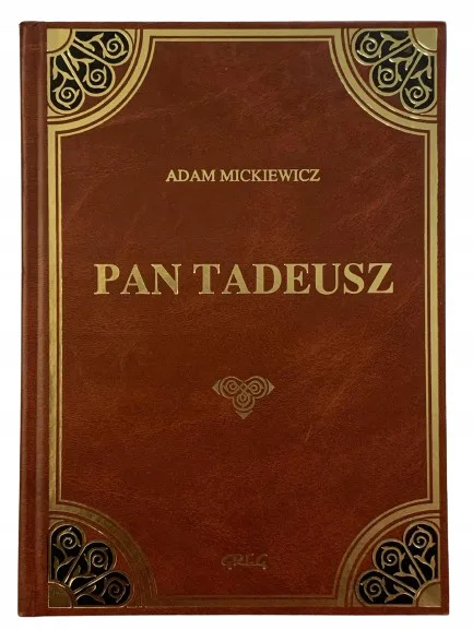 Okładka: PAN TADEUSZ lektura z opracowaniem skóra