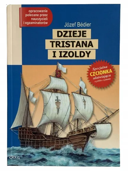 Okładka: DZIEJE TRISTANA I IZOLDY -- lektura z opracowaniem