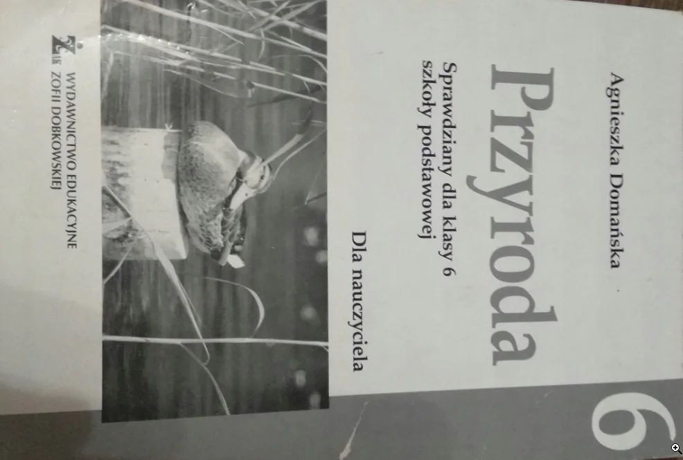 Okładka: PRZYRODA SPRAWDZIANY TESTY 6 ŻAK dla nauczyciela