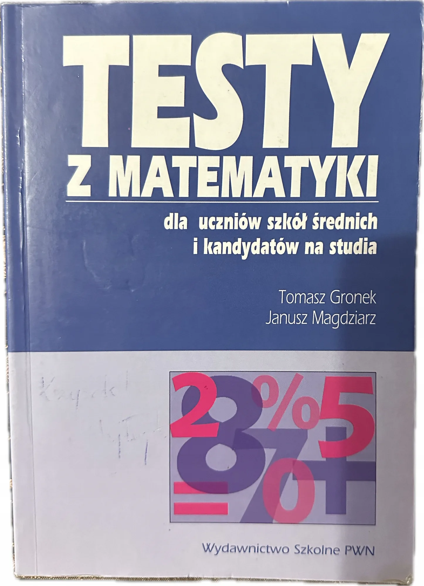 Okładka: MATEMATYKA liceum testy zadania klucze odpowiedzi matura powtórki