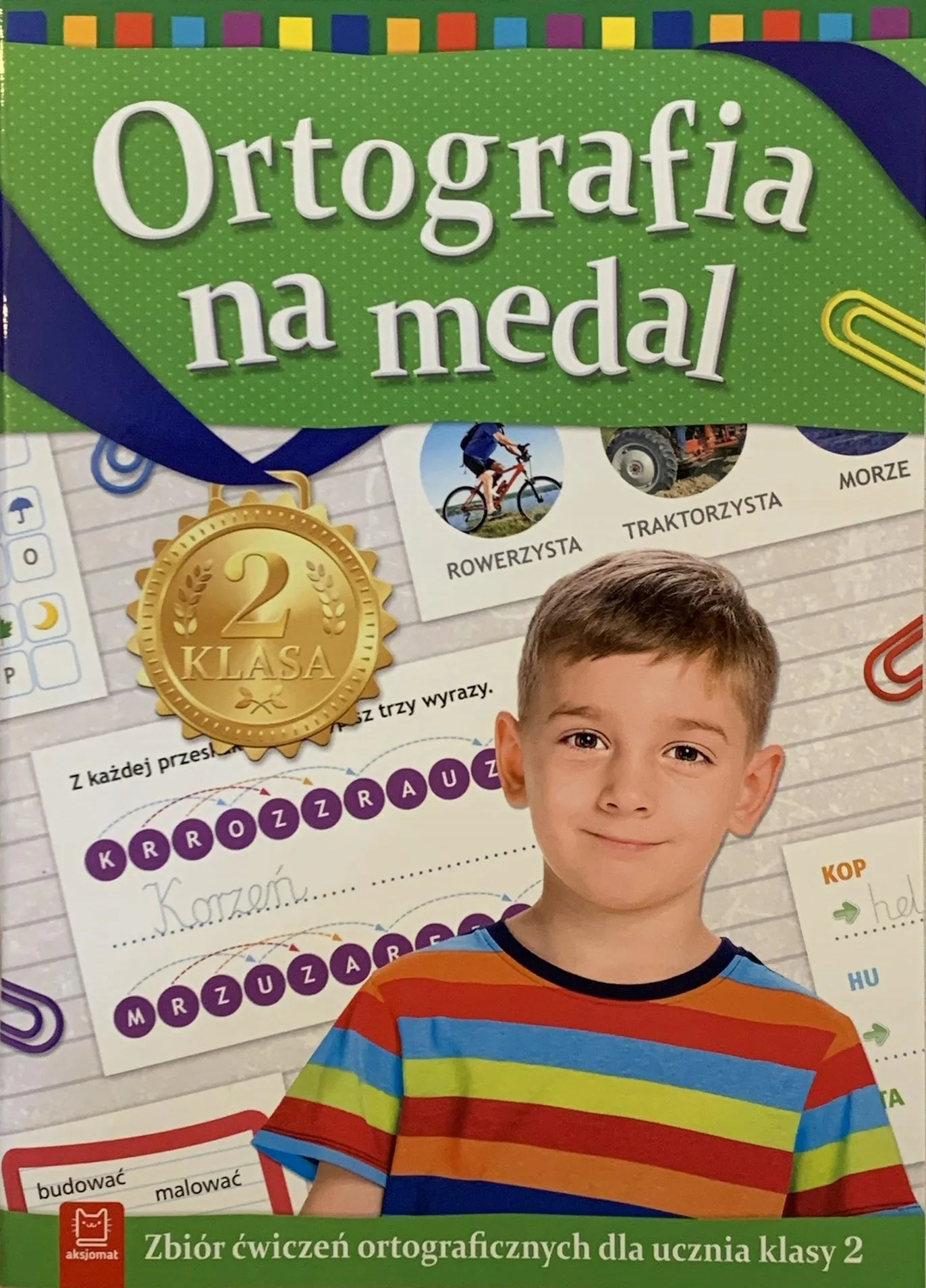 Okładka: Zadania na sprawdziany testy Z ORTOGRAFII KLASA 2