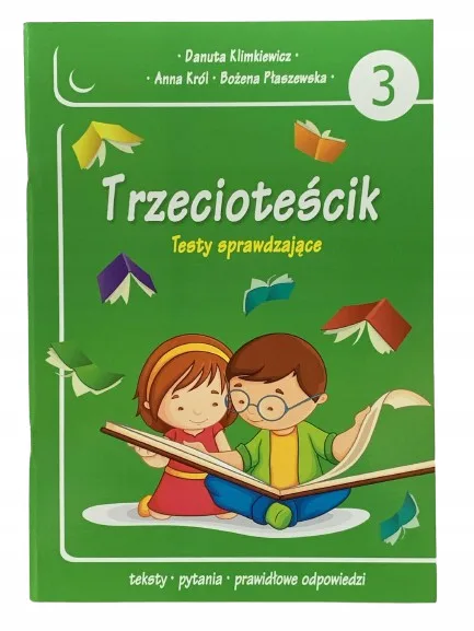 Okładka: klasa 3 TEST sprawdzian KOMPETENCJI egzamin trzecioklasisty trzecioteścik