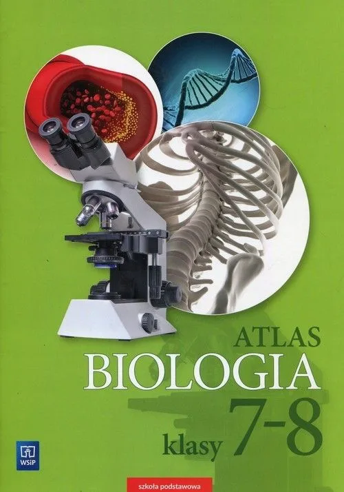 Okładka: ATLAS BIOLOGIA KLASA 7 8 WYD WSIP 2017 NOWY