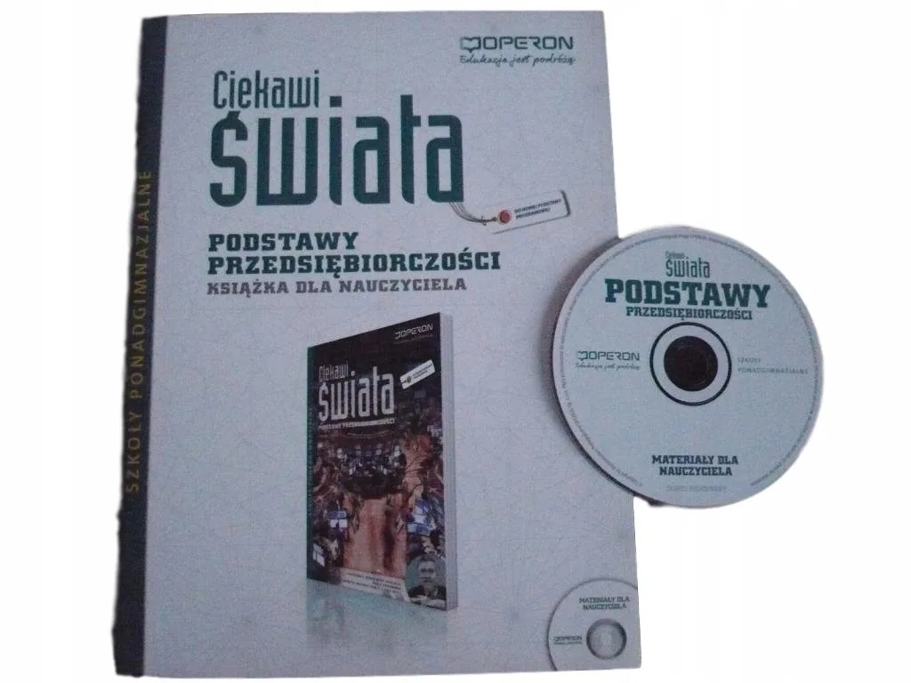 Okładka: PODSTAWY PRZEDSIĘBIORCZOŚCI książka nauczyciela