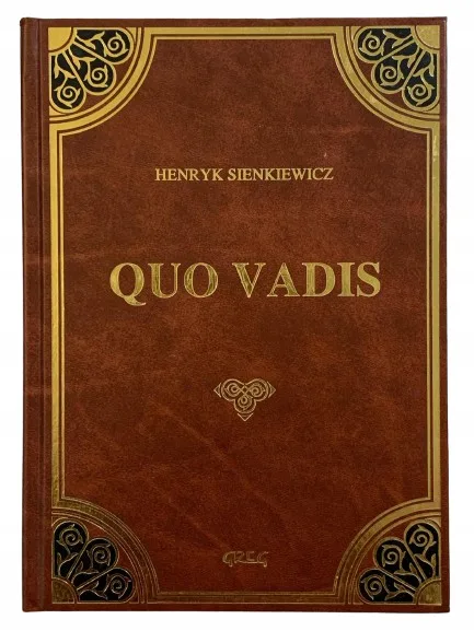 Okładka: Quo VADIS lektura z opracowaniem skóra SIENKIEWICZ