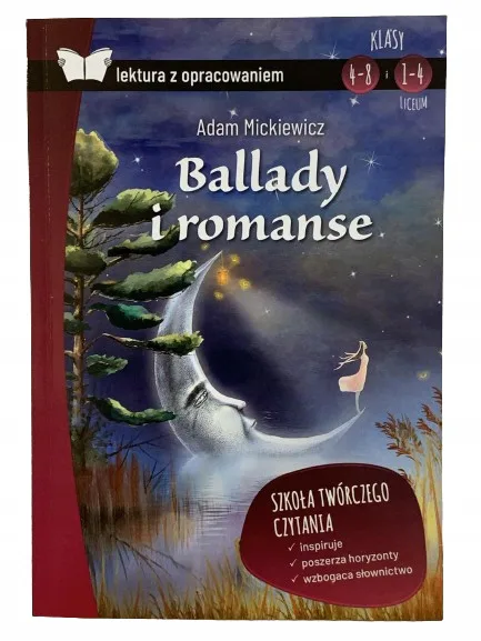 Okładka: Ballady i romanse lektura z opracowaniem