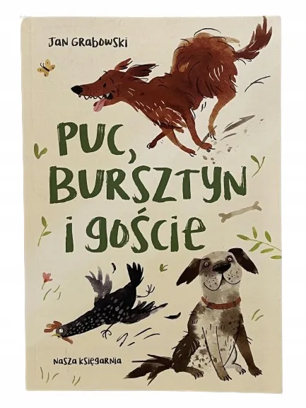 Okładka: PUC , BURSZTYN I GOŚCIE lektura JAN GRABOWSKI