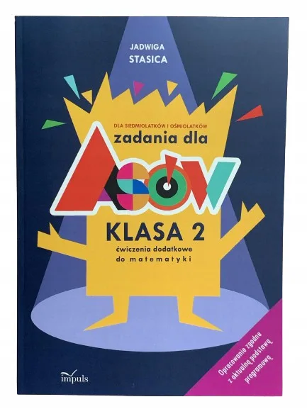 Okładka: Zbiór zadań z matematyki klasa 2 ćwiczenia dla ASA