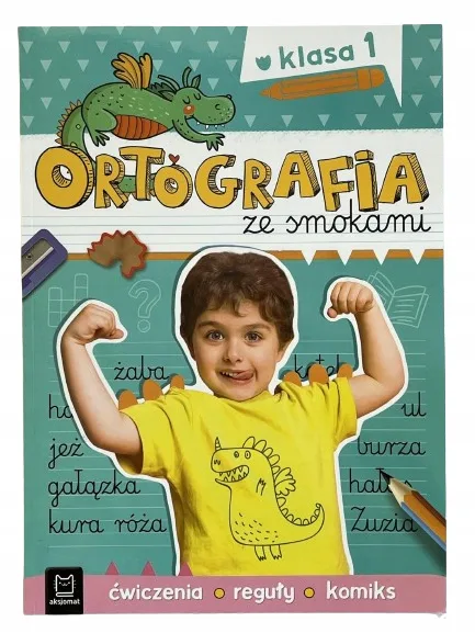 Okładka: ORTOGRAFIA klasa 1 ćwiczenia zeszyt ĆWICZEŃ a4