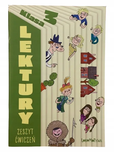 Okładka: KARTY PRACY Z LEKTUR klasa 3 ćwiczenia zeszyt A4 lektury zeszyt ćwiczeń