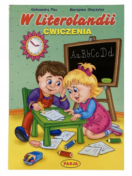 Okładka: Nauka KALIGRAFII pisania kaligrafia klasa 1 A4 duży druk duże litery
