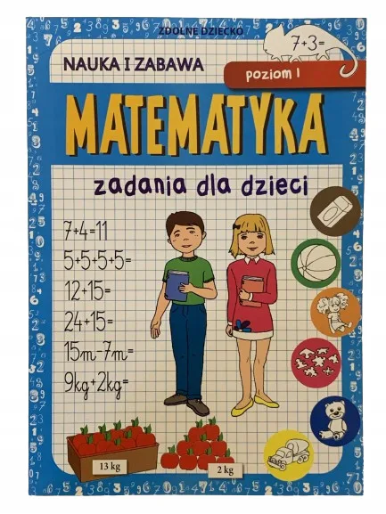 Okładka: matematyka kl. 1 zadania zeszyt ćwiczeń ćwiczenia