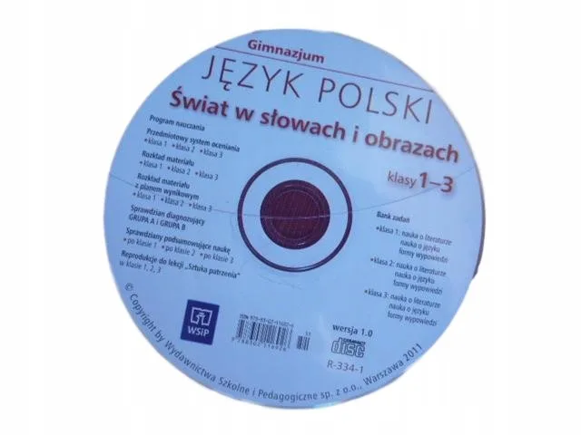 Okładka: ŚWIAT W SŁOWACH I OBRAZACH klasa 2 3 gimnazjum bank zadań generator tetsów