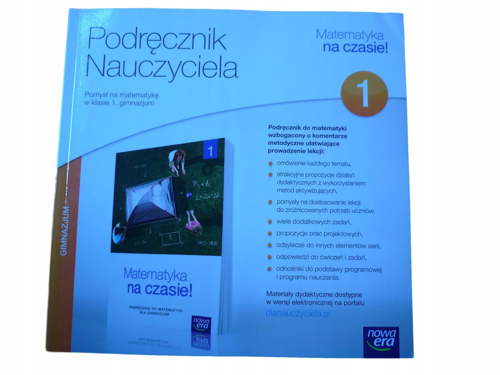 Okładka: MATEMATYKA NA CZASIE KLASA 1 ksiązka nauczyciela