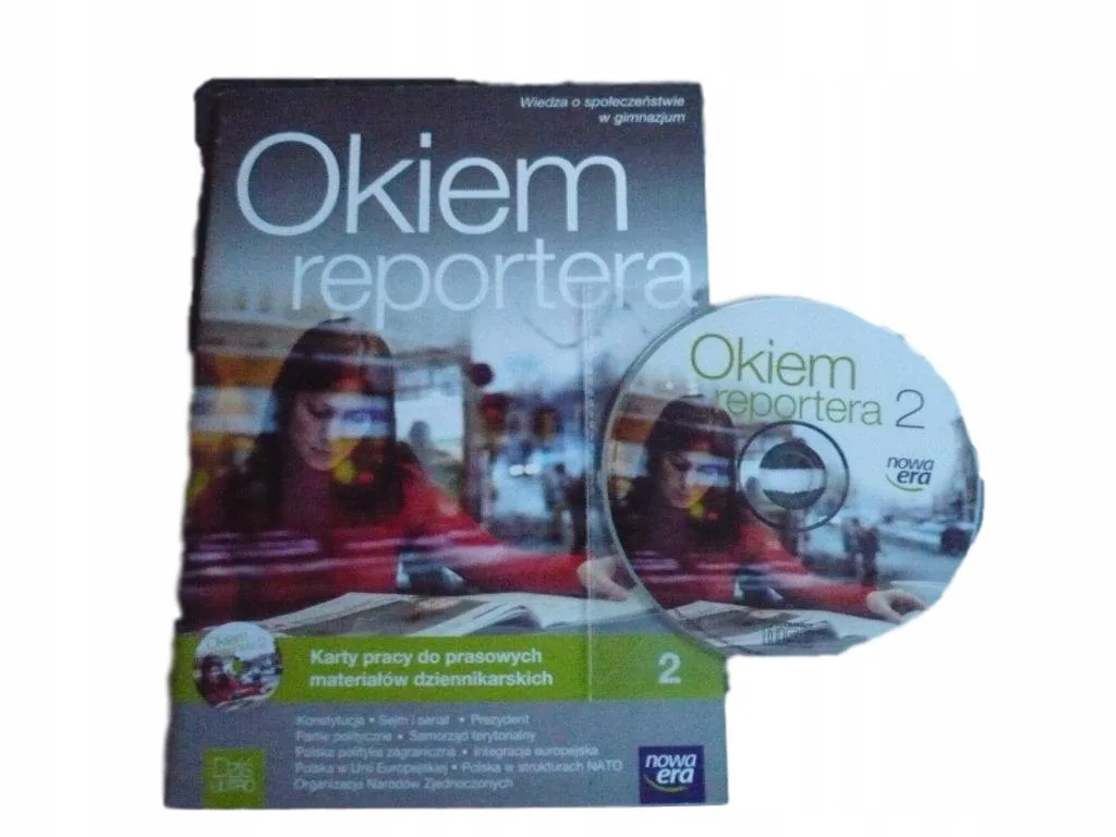 Okładka: OKIEM REPORTERA - karty pracy 2 DZIŚ I JUTRO WOS