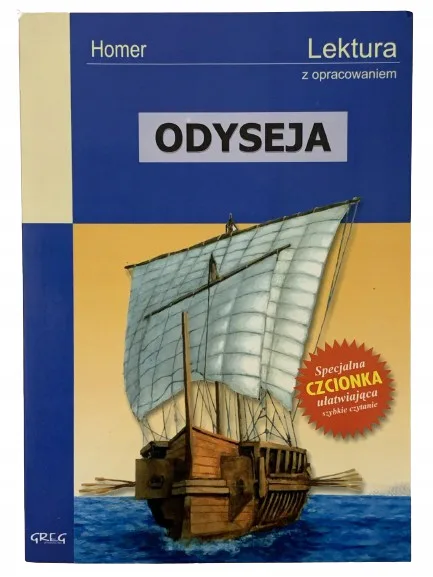 Okładka: ODYSEJA Homera lektura z opracowaniem ściąga