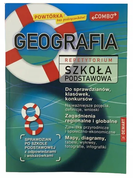 Okładka: Geografia KLASA 6 7 8 ściąga repetytorium powtórka