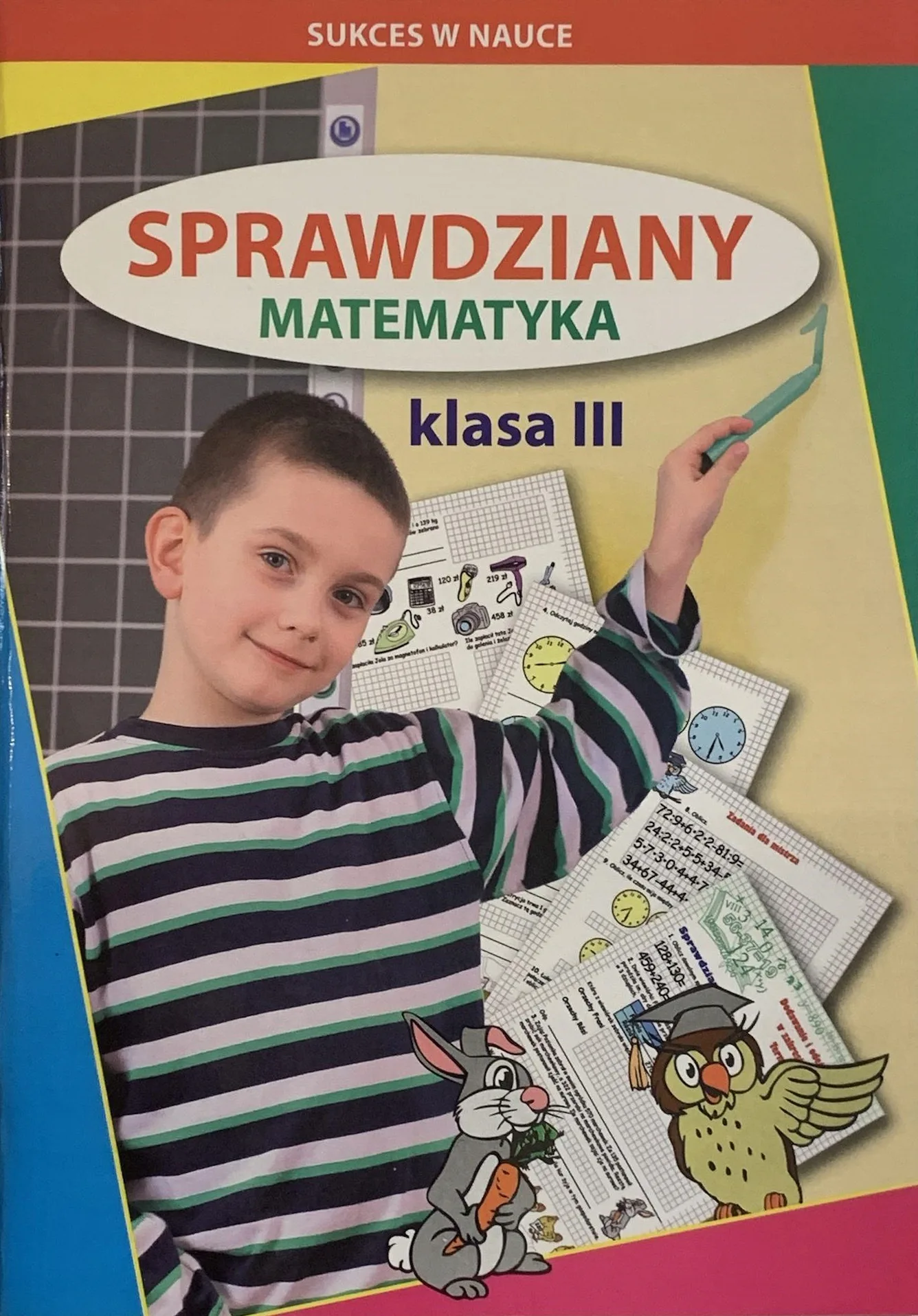 Okładka: MATEMATYKA klasa 3 SPRAWDZIANY testy format A4