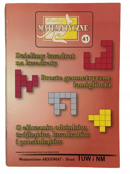 Okładka: Miniatury matematyczne część 41 KONKURS KANGUR