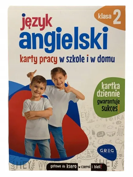Okładka: Język angielski klasa 2 karty pracy na sprawdziany