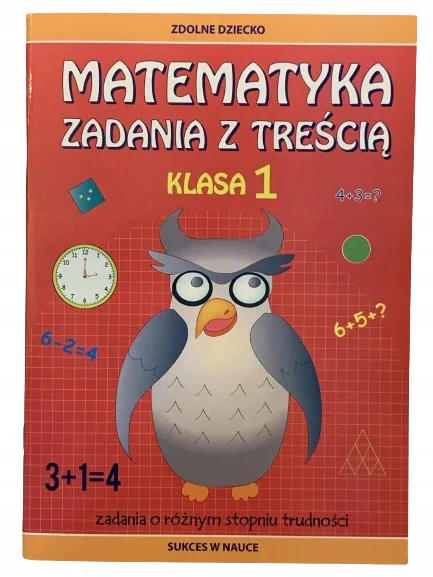 Okładka: Zbiór zadań matematyka klasa 1 zadania z treścią