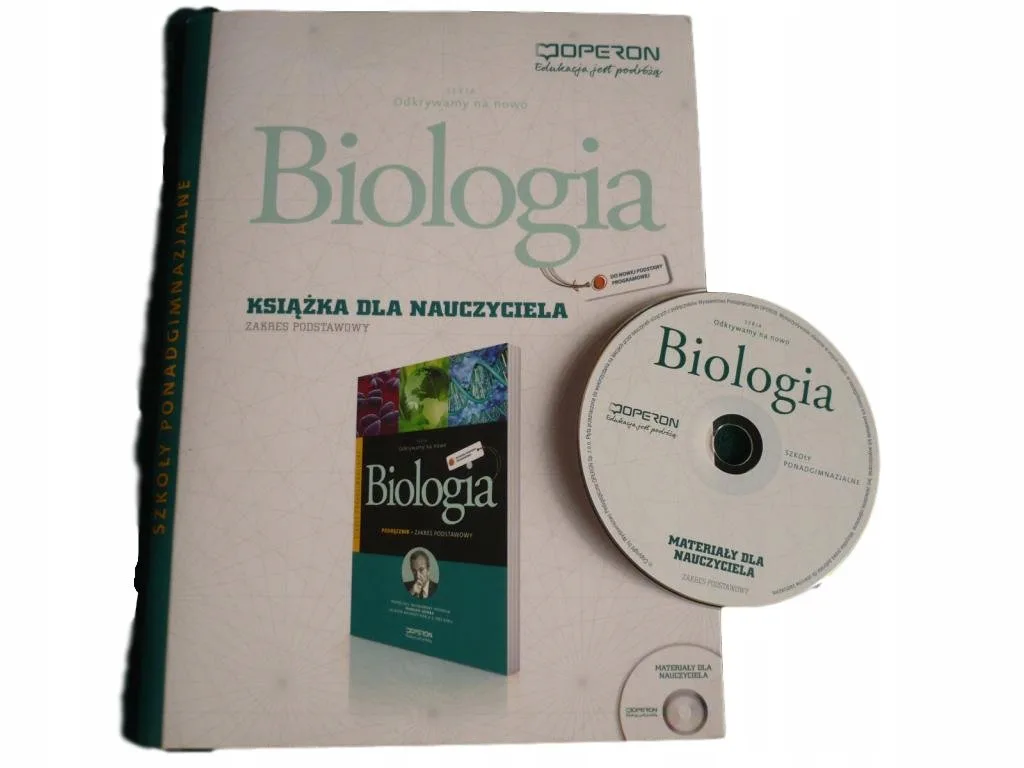 Okładka: BIOLOGIA ONN książka nauczyciela OPERON TESTY 1