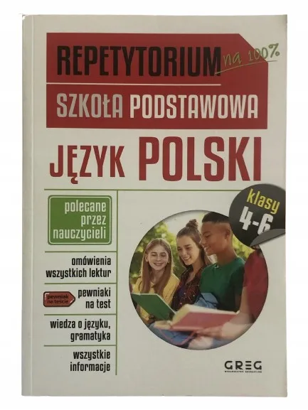 Okładka: Język polski REPETYTORIUM opracowania ściąga 4 5 6
