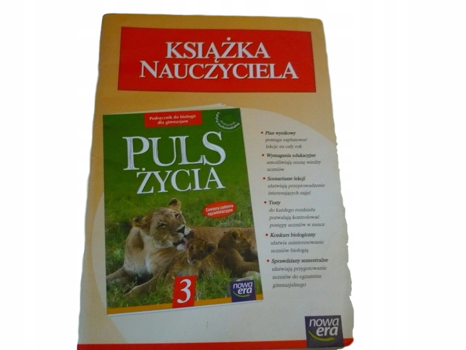 Okładka: PULS ŻYCIA 3 KSIĄŻKA NAUCZYCIELA SPRAWDZIANY TESTY